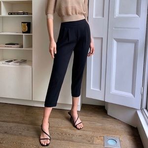 Aritzia Babaton Cohen Black Pant Trousers 4